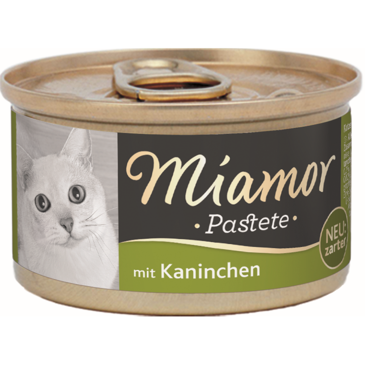 Katzen - Nassfutter MIAMOR Adult Pastete Kaninchen, 85 g