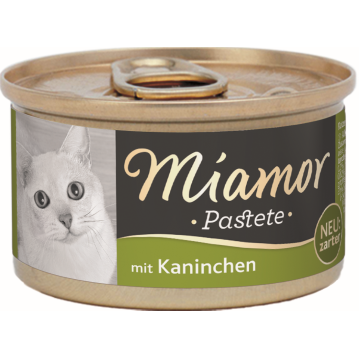 Katzen - Nassfutter MIAMOR Adult Pastete Kaninchen, 85 g