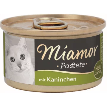 Katzen - Nassfutter MIAMOR Adult Pastete Kaninchen, 85 g