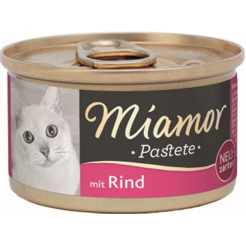 Katzen - Nassfutter MIAMOR Adult Pastete Rind, 85 g
