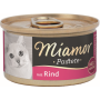 Katzen - Nassfutter MIAMOR Adult Pastete Rind, 85 g