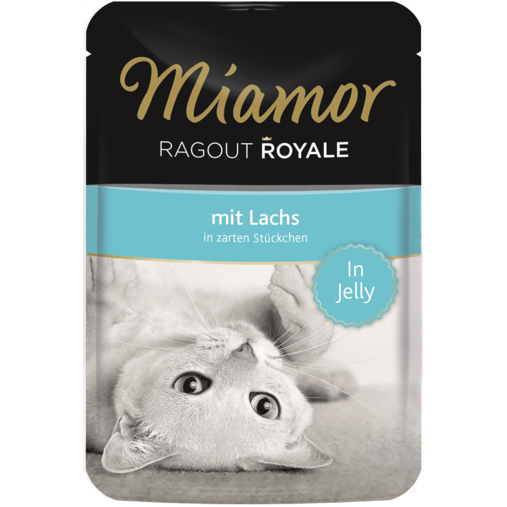 Katzen - Nassfutter MIAMOR Adult Ragout Royale in Jelly Lachs, 100 g