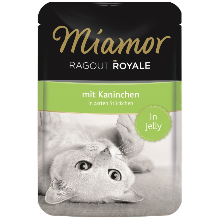Katzen - Nassfutter MIAMOR Adult Ragout Royale in Jelly Kaninchen, 100 g