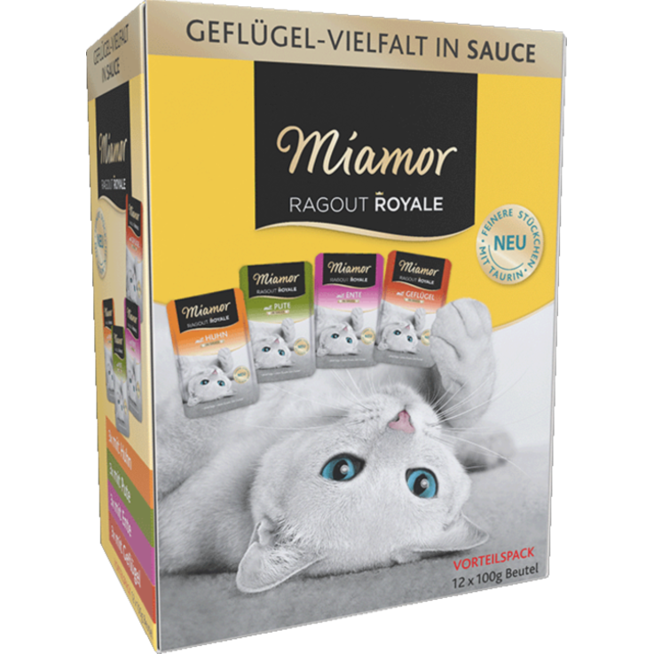 Katzen - Nassfutter MIAMOR Adult Ragout Royale in Sauce Multibox,12 x 100 g