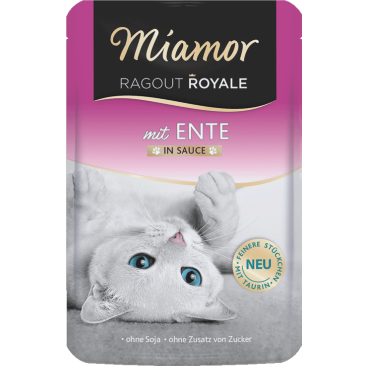Katzen - Nassfutter MIAMOR Adult Ragout Royale in Sauce Ente, 100 g
