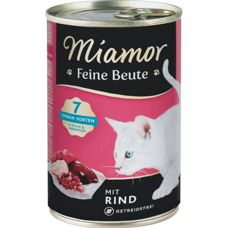 Katzen - Nassfutter MIAMOR Adult Feine Beute Rind, 400 g