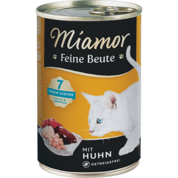 Katzen - Nassfutter MIAMOR Adult Feine Beute Huhn, 400 g