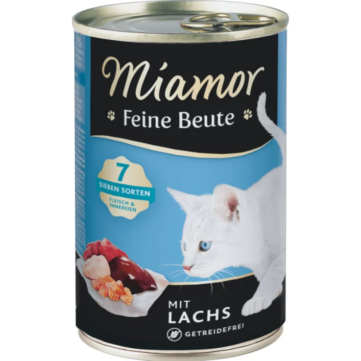 Katzen - Nassfutter MIAMOR Adult Feine Beute Lachs, 400 g
