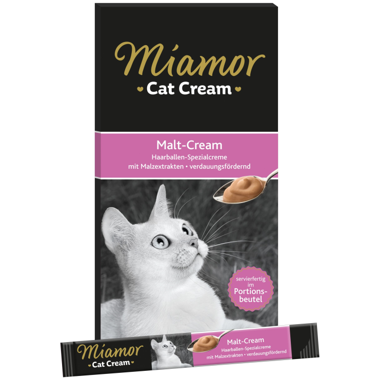 Katzen - Snacks MIAMOR Cat Snack Malt - Cream, 6 x 15 g