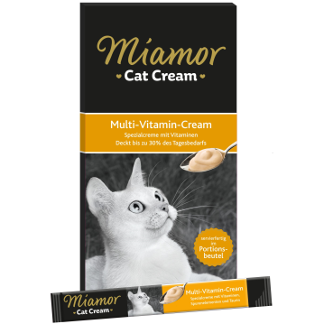 Katzen - Snacks MIAMOR Cat Snack Multivitamin - Cream, 6...