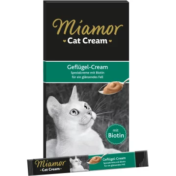 Katzen - Snacks MIAMOR Cat Snack Gefl&uuml;gel - Cream, 6...