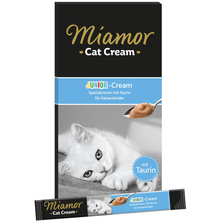 Katzen - Snacks MIAMOR Cat Snack Junior - Cream, 6 x 15 g