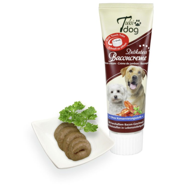 Hunde - Snacks HANSEPET Tubidog Baconcreme, 75 g