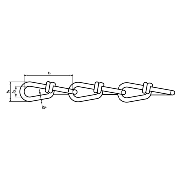 WÜRTH Knotenkette DIN 5686 Ø 2,2 x 31 mm