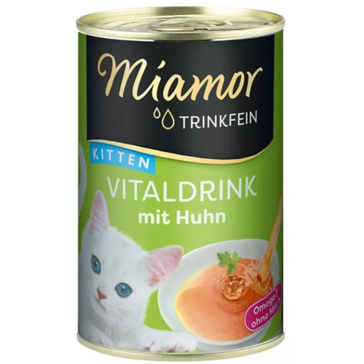 Katzen - Vitaldrink MIAMOR Kitten Trinkfein mit Huhn, 135 ml