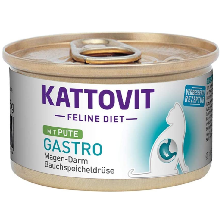 Katzen - Nassfutter KATTOVIT Feline Diet Gastro Pute, 85 g