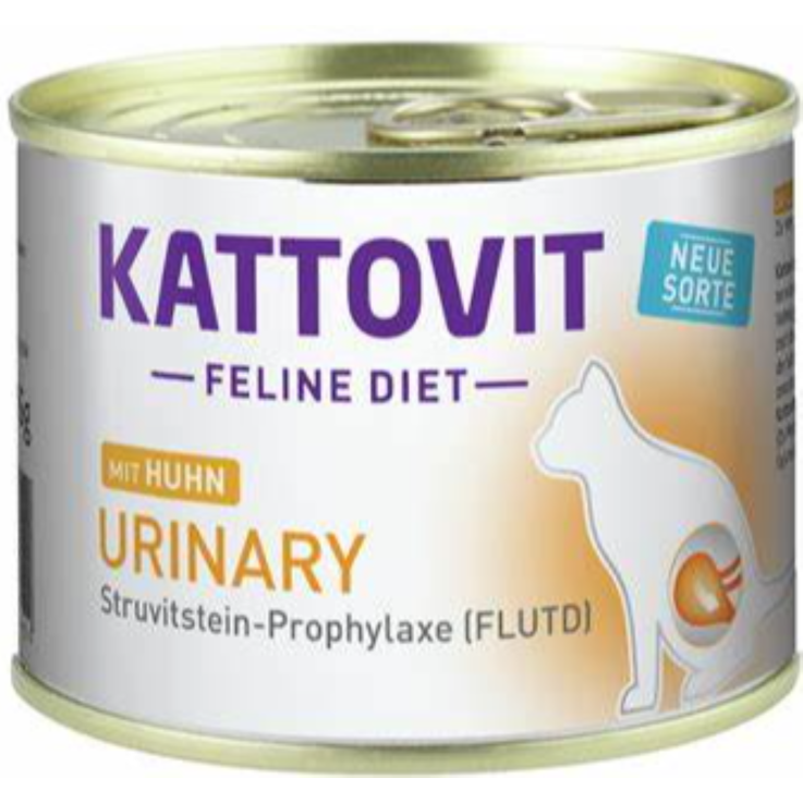 Katzen - Nassfutter KATTOVIT Feline Diet Urinary Huhn, 185 g