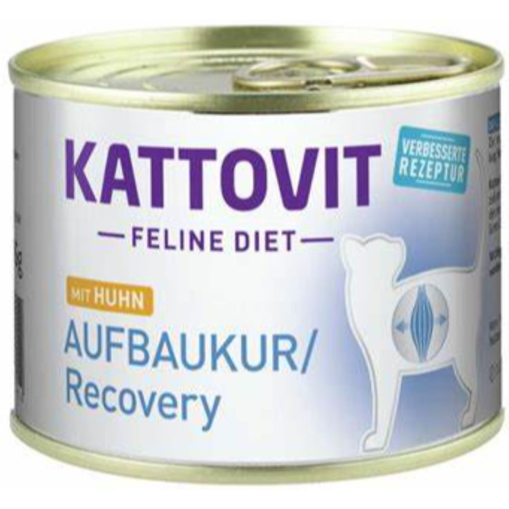 Katzen - Nassfutter KATTOVIT Feline Diet Aufbaukur/Recovery Huhn, 185 g