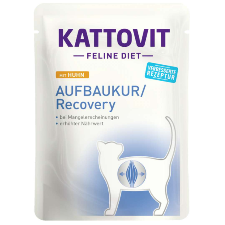Katzen - Nassfutter KATTOVIT Feline Diet Aufbaukur/Recovery Huhn, 85 g