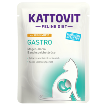 Katzen - Nassfutter KATTOVIT Feline Diet Gastro Huhn...