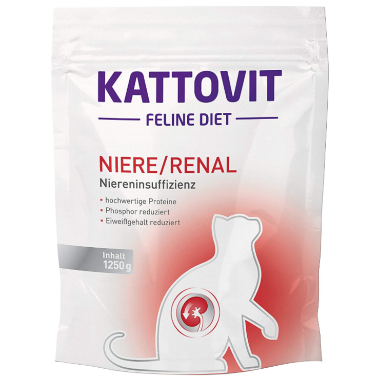 Katzen - Trockenfutter KATTOVIT Feline Diet Niere/Renal, 1250 g