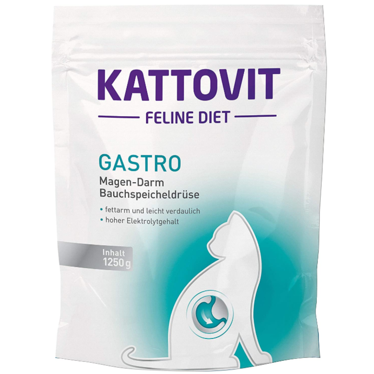 Katzen - Trockenfutter KATTOVIT Feline Diet Gastro, 1250 g