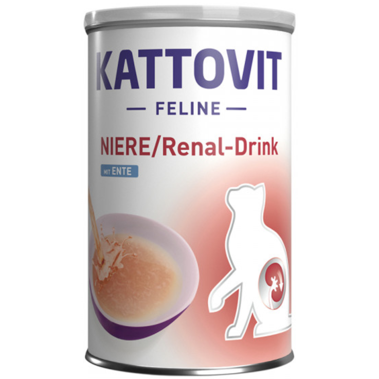 Katzen - Drink KATTOVIT Feline Niere/Renal-Drink Ente, 135 ml