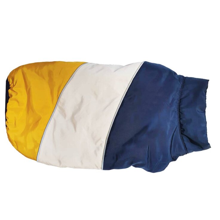 NOBBY "Renk" Hundemantel navy-senf, Gr:32 cm