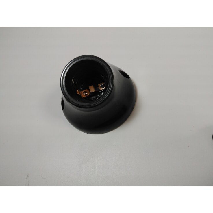 Lampenfassung E27 schwarz  für Wand- & Deckenmontage