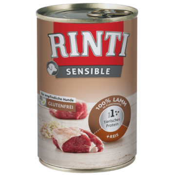 Hunde - Nassfutter RINTI Adult Sensible Lamm &amp; Reis,...