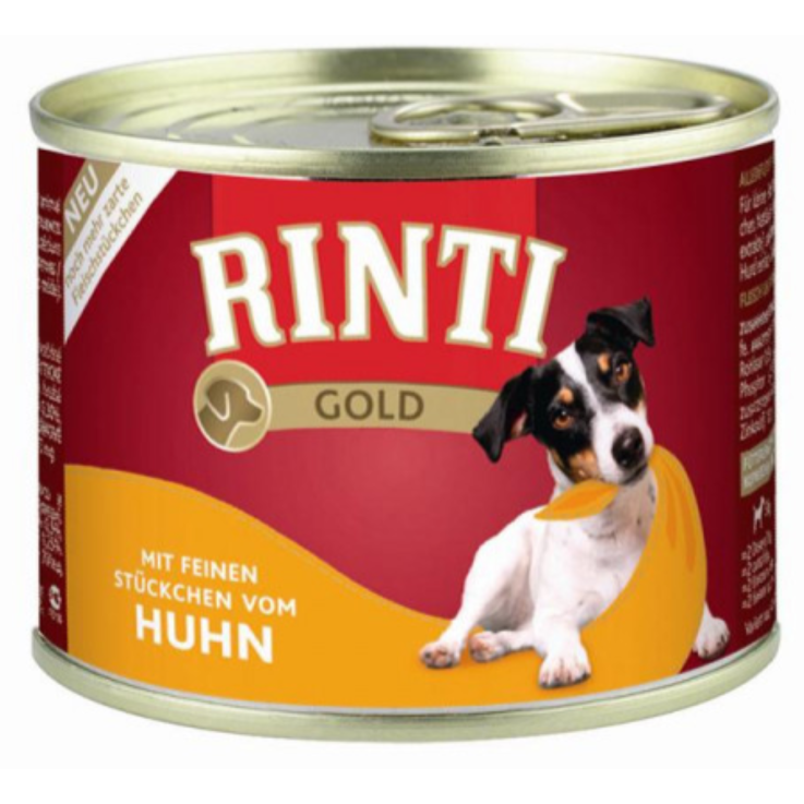 Hunde - Nassfutter RINTI Adult Gold Huhn, 185 g