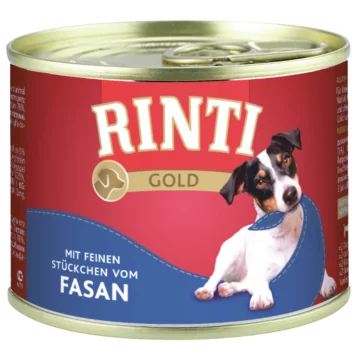 Hunde - Nassfutter RINTI Adult Gold Fasan, 185 g