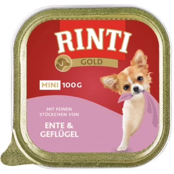 Hunde - Nassfutter RINTI Adult Gold Mini, Ente &amp;...