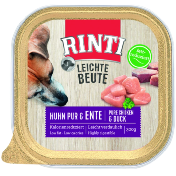 Hunde - Nassfutter RINTI Adult Leichte Beute, Huhn Pur...