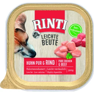 Hunde - Nassfutter RINTI Adult Leichte Beute, Huhn Pur...