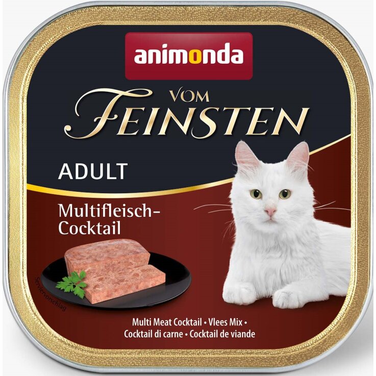 Katzen - Nassfutter ANIMONDA Vom Feinsten Adult Multi-Fleisch-Cocktail, 100 g