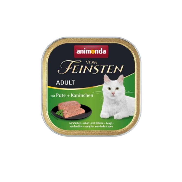 Katzen - Nassfutter ANIMONDA Vom Feinsten Adult Pute + Kaninchen, 100 g