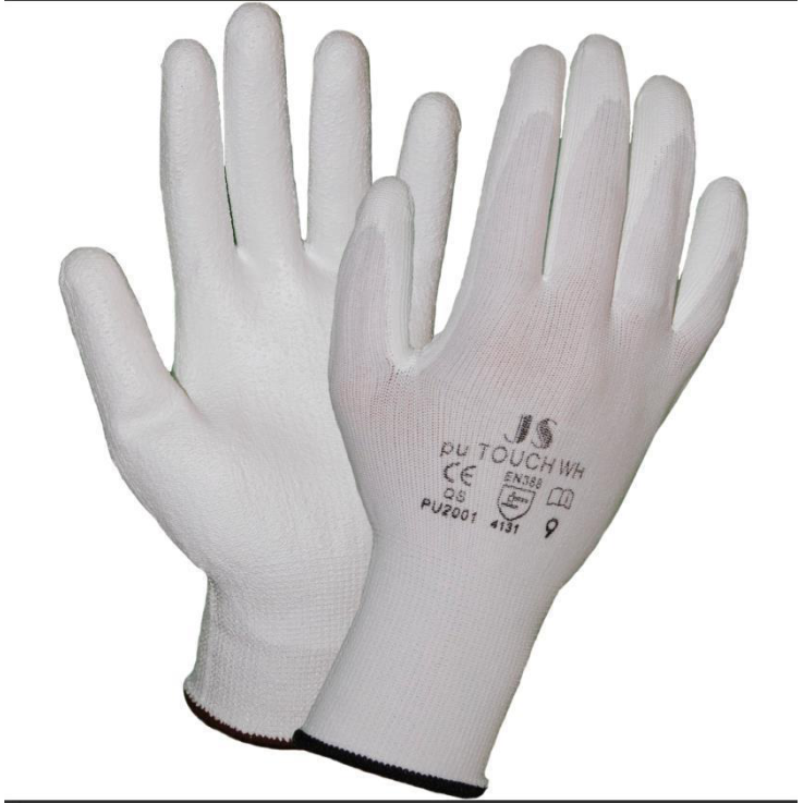 STAFFL Schutzhandschuhe PU-Touch weiß Gr. 8 EN388 Kategorie II