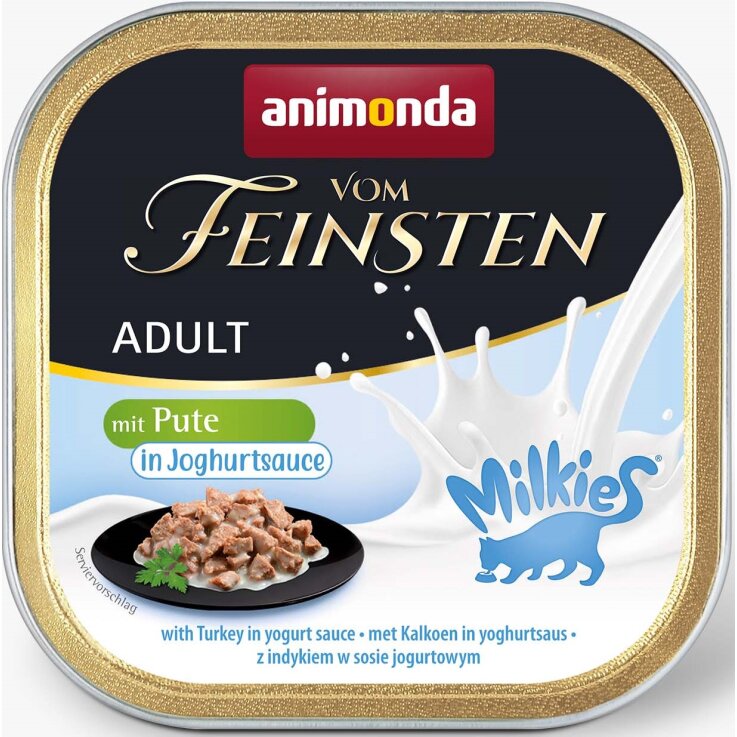 Katzen - Nassfutter ANIMONDA Vom Feinsten Milkies, Pute in Joghurtsauce, 100 g