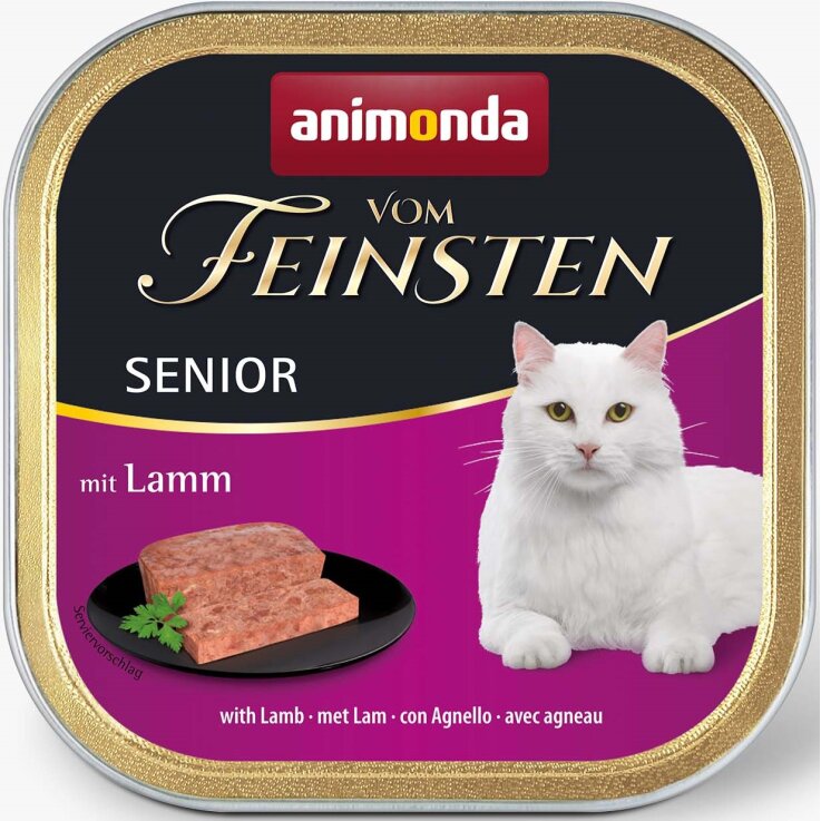 Katzen - Nassfutter ANIMONDA Vom Feinsten Senior mit Lamm, 100 g