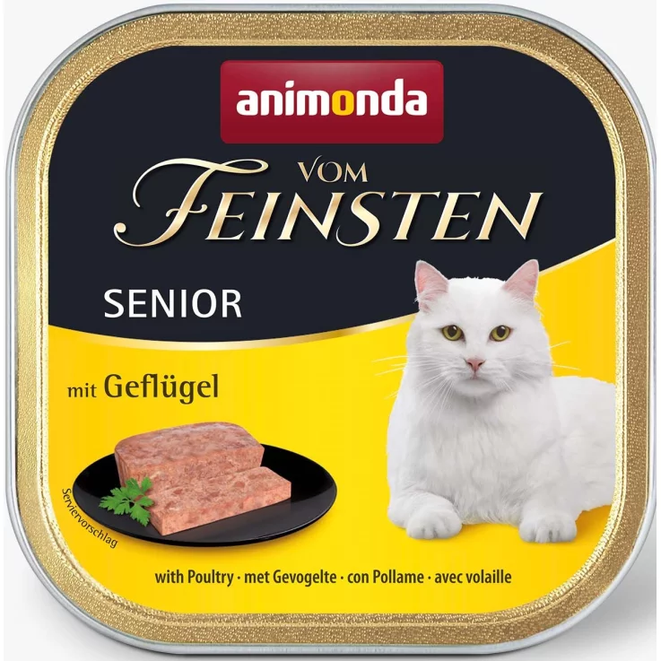 Katzen - Nassfutter ANIMONDA Vom Feinsten Senior mit Geflügel, 100 g