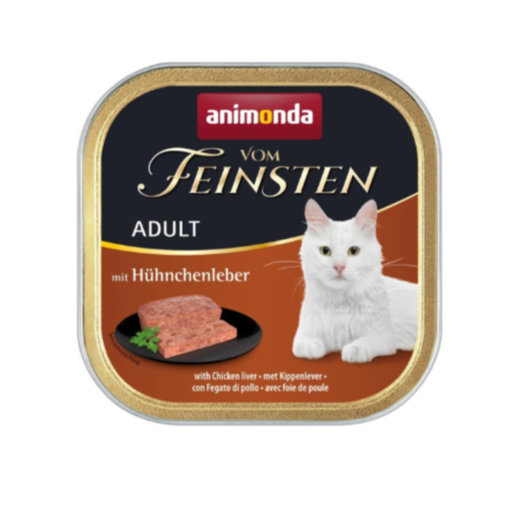 Katzen - Nassfutter ANIMONDA Vom Feinsten Adult Hühnchenleber, 100 g