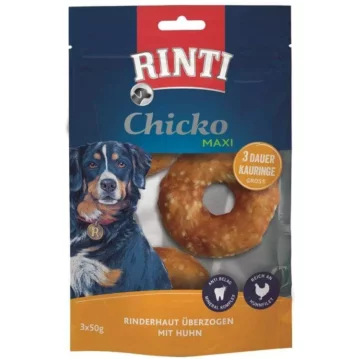 Hunde - Snack RINTI Chicko Kauringe gro&szlig; mit Huhn,...