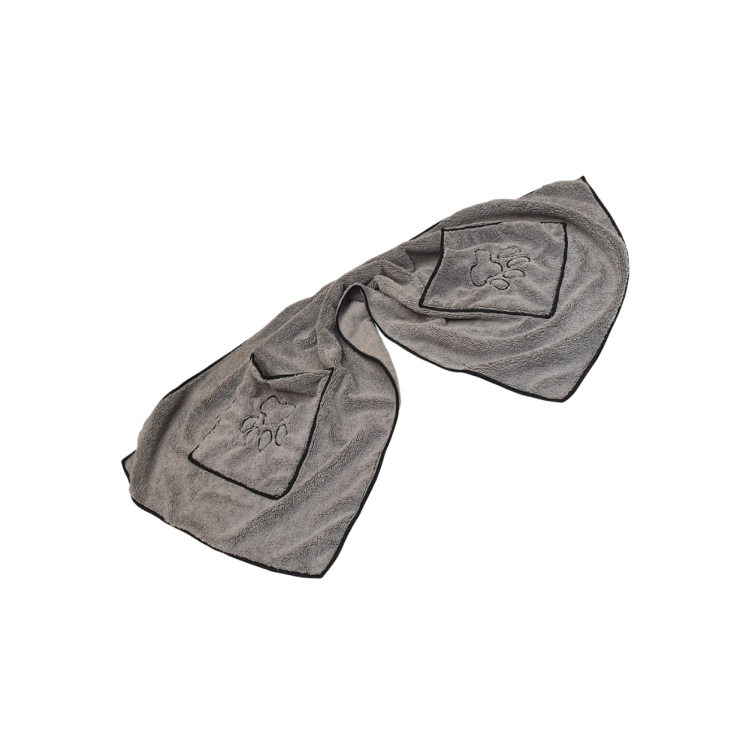 NOBBY Mikrofaser Handtuch grau 100 x 50 cm