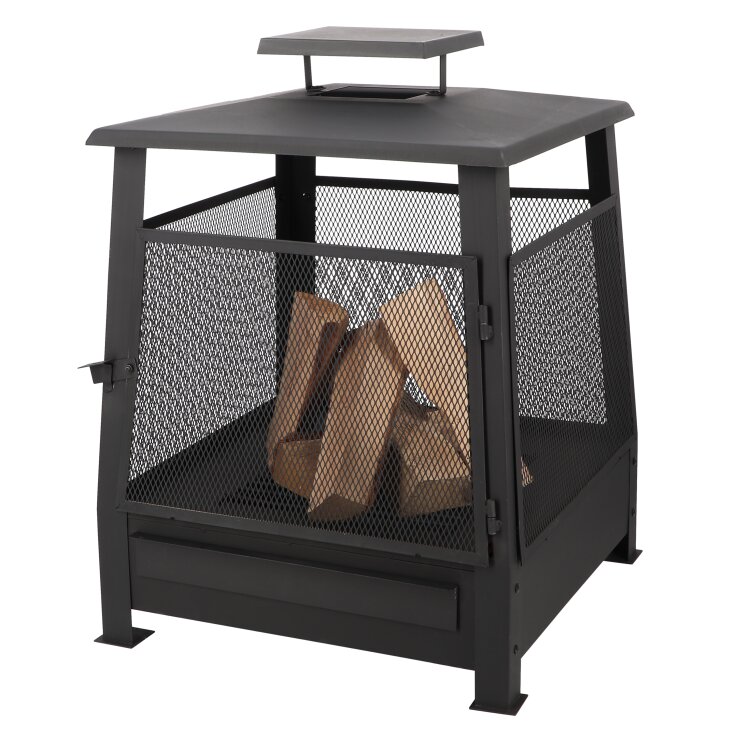 ESSCHERT DESIGN Terrassenofen "Pagode" mit Gitter