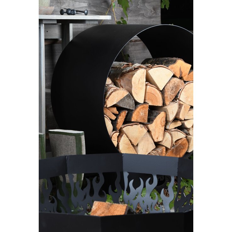 ESSCHERT DESIGN Rundes Holzlager, rustikal