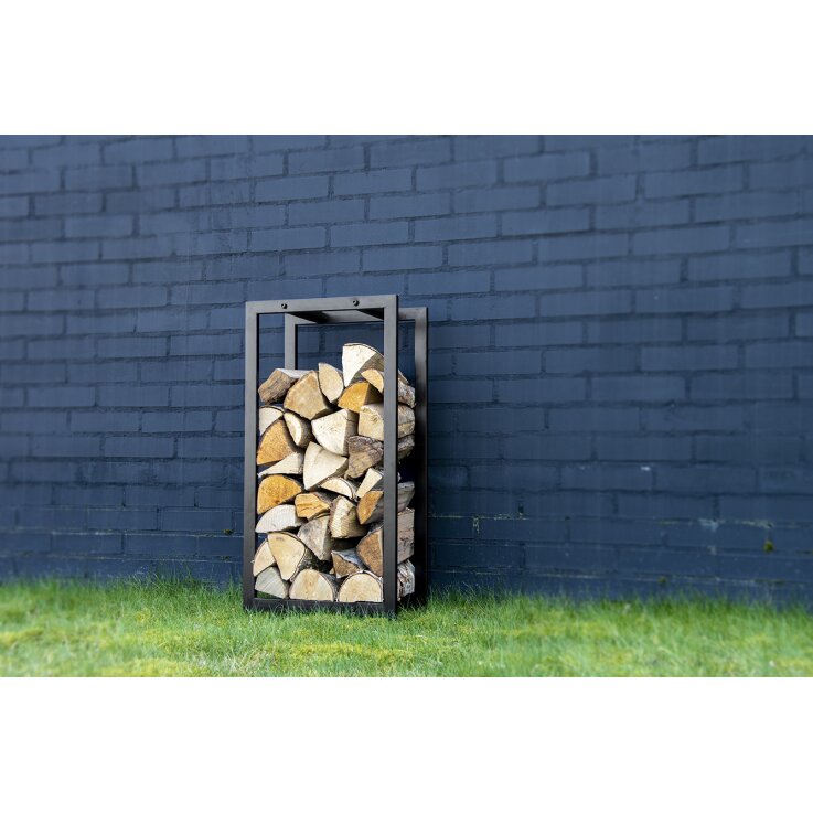 ESSCHERT DESIGN Holzlagerturm, schwarz, M