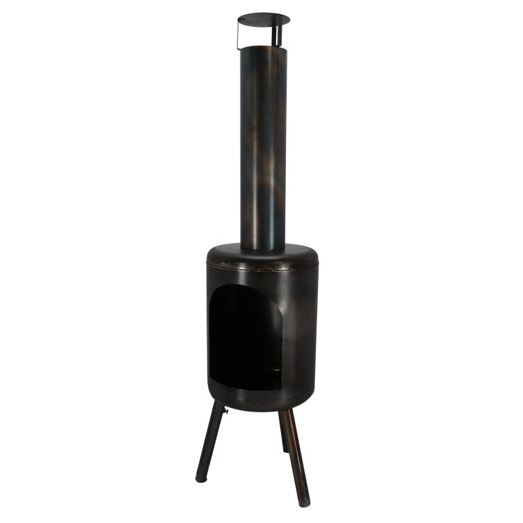 ESSCHERT DESIGN Terrassenofen aus Stahl, rund