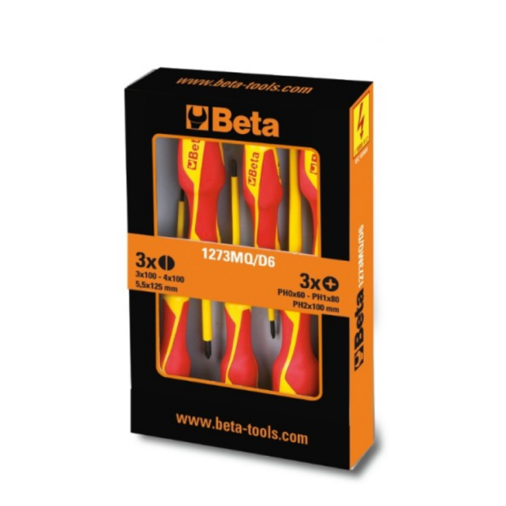 BETA Schraubendrehersatz 6-TLG, 1000V
