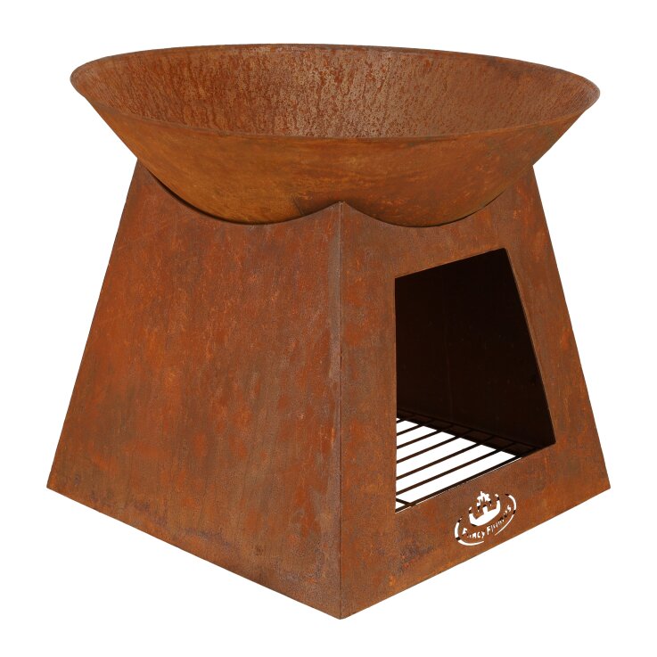 ESSCHERT DESIGN Feuerschale mit Aufbewahrung, rost